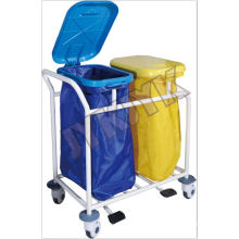 Coated Steel Waste Collectiong Trolley